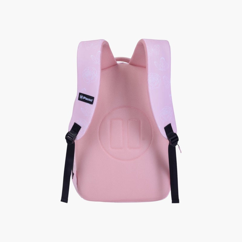 PAUSE Floral Print Backpack with Adjustable Straps and Zip Closure - 6x12x21 cms - Image 4